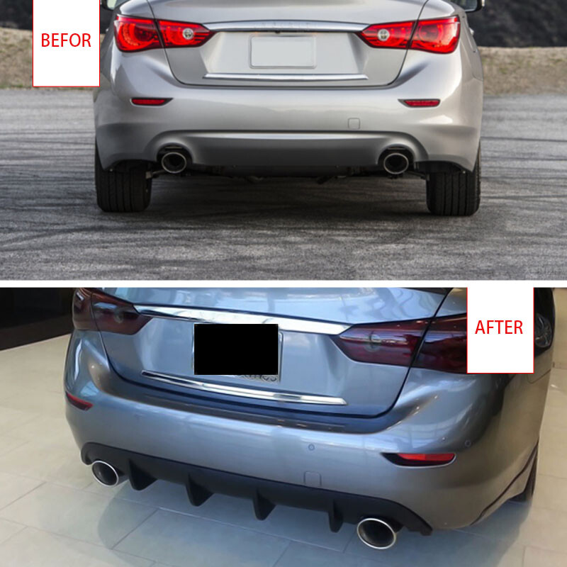 Fits 201417 INFINITI Q50 Rear Diffuser Bumper Lip Splitter Spoiler