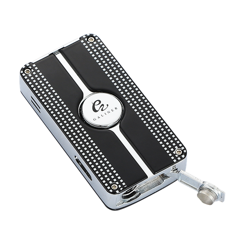 Galiner Metal Windproof Jet 3 Flame Refillable Butane Torch Cigar Lighter Punch