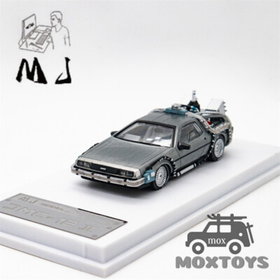 MJ Model x LMLF 1:64 DeLorean Time Machine Back To The Future Diecast Model Car