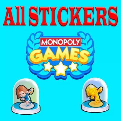 Monopoly Go All 1/2/3/4/5 Star Stickers Cards - 1 &2 Album Fast Shipping