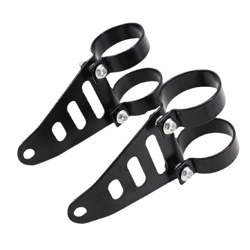US 41-43mm Motorcycle Bike Front Fork Headlamp Bracket Holder Mount Clamp Kit×2