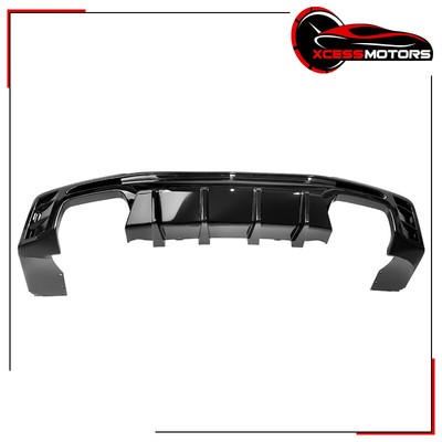 Fits 16-24 Chevy Camaro Ikon Style Rear Bumper Diffuser Gloss Black PP - 3PCS