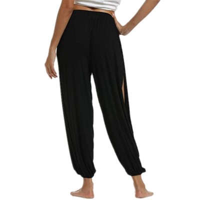 Harem Pants Pants Slit  Pants Casual Loose Women  Fashion Hippie High  Yoga