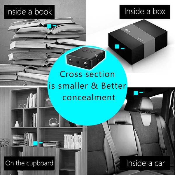 1080P Mini Spy Camera WiFi HD Hidden IP Night Vision Camcorder Home Security Cam - Image 66