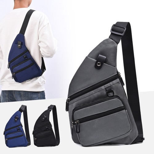 Men Women Shoulder Bag Sling Crossbody Chest Oxford Travel