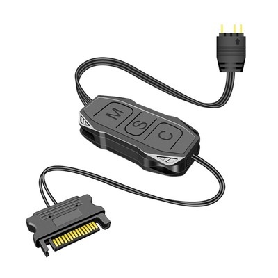 RGB ARGB to SATA Controller for Chassis Fan LED Light Desktop Computer for