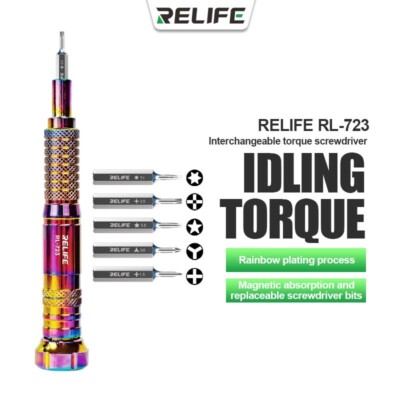 RL-723 High-precision Interchangeable head torque screwdriver (built-in 5 bits)