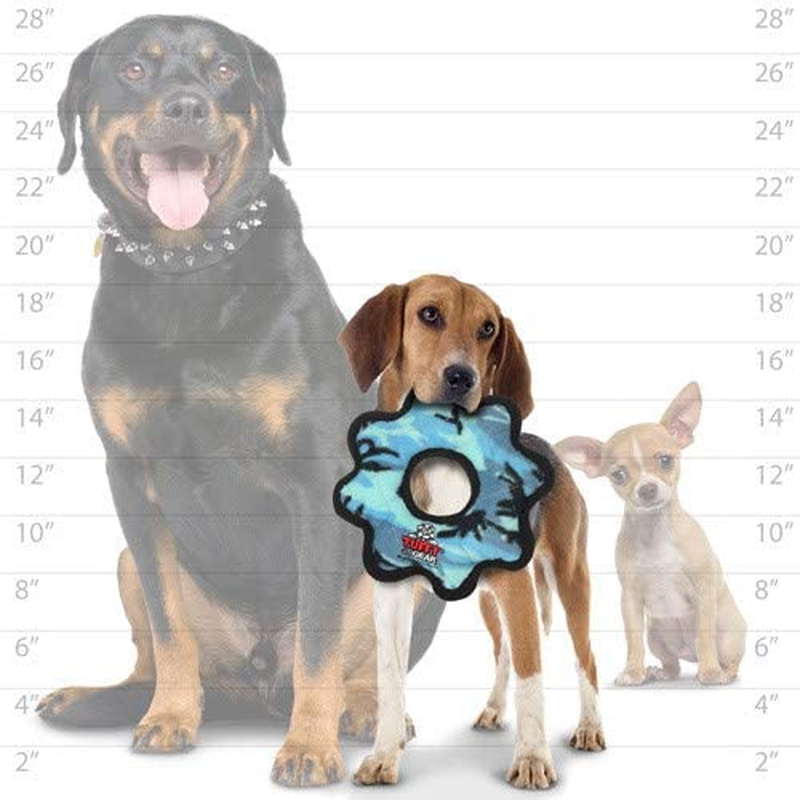 TUFFY- World'S Tuffest Soft Dog Toy- Ultimate Gear Ring-Squeakers-Multiple Layer