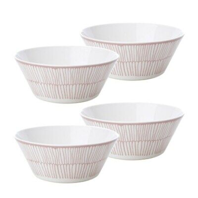 Korean ceramics Korean Pottery Retro Pink Noodle Bowl 4ea