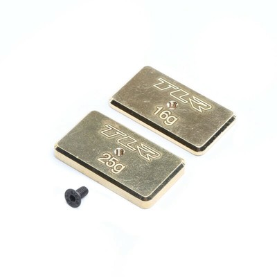 Losi Rear Brass Weight Set 16g & 25g: 22 5.0 - TLR331041