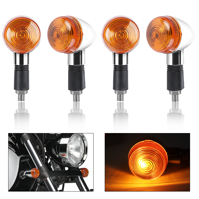 4PCS Motorcycle Turn Signal Lights For Honda Shadow ACE 750 