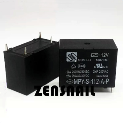2PCS MPY-S-112-A-P Relay 12VDC 20A 4PINS NEW