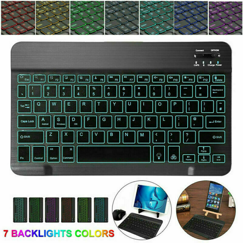 Backlit Keyboard For Samsung Galaxy Tab A S6 S5e S4 7