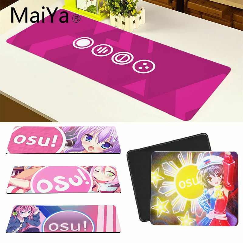 OSU! Rhythm Game Mouse Pad Keyboard Desk Mat Anime Anime Waifu Gaming Playmat