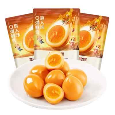 Three Squirrels marinated quail eggs casual snacks 卤香鹌鹑蛋100g*2pcs