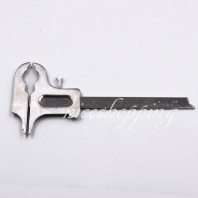 1X Dental Stainless Steel Sliding Gauge Vernier Caliper Ruler 100mm Measure Tool