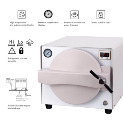 Dental Implant Motor Surgical System LED Touch Screen/Autoclave Steam Sterilizer