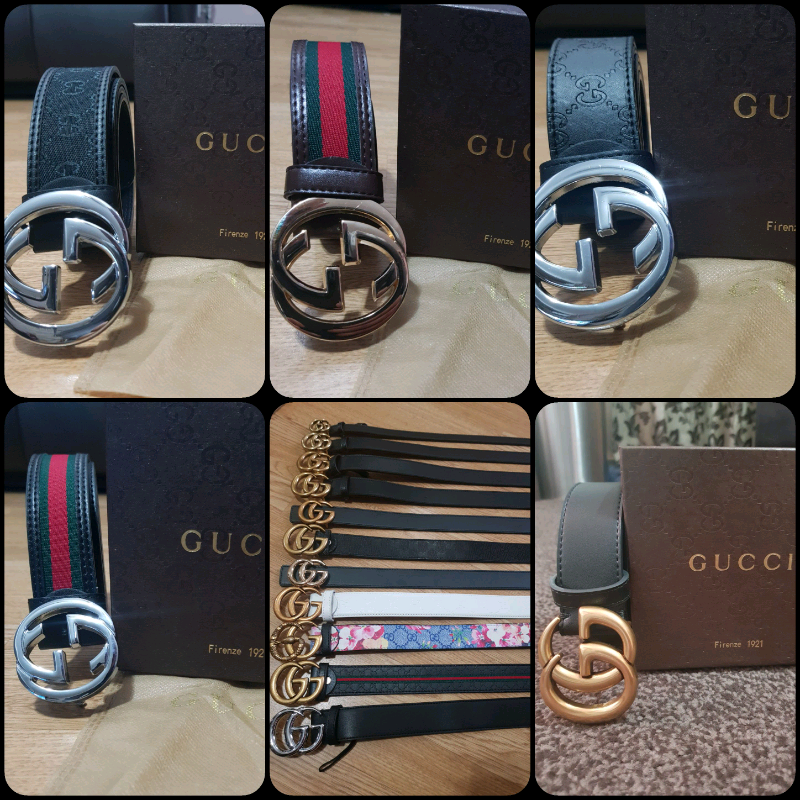 Gucci belt gg belt mens womens ladies slim black gold silver | in Sandwell, West Midlands | Gumtree