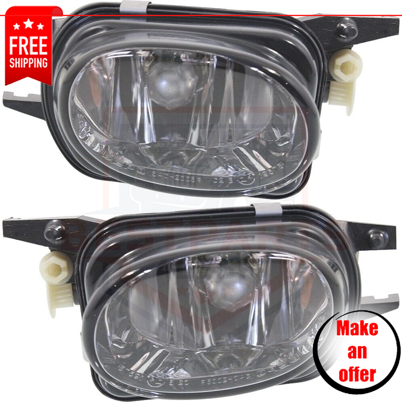 Fog Light set of 2 clear lens for 2003-2006 Mercedes Benz CL