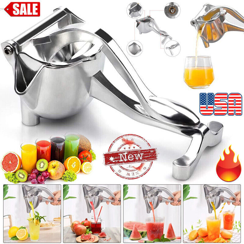 Heavy Duty Stainless Steel Manual Juicer Juice Squeezer Fruit Press Extractor