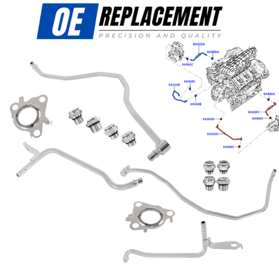 Turbocharger Coolant Line Set for Ford F150 Expedition 3.5 EcoBoost 2011-2024
