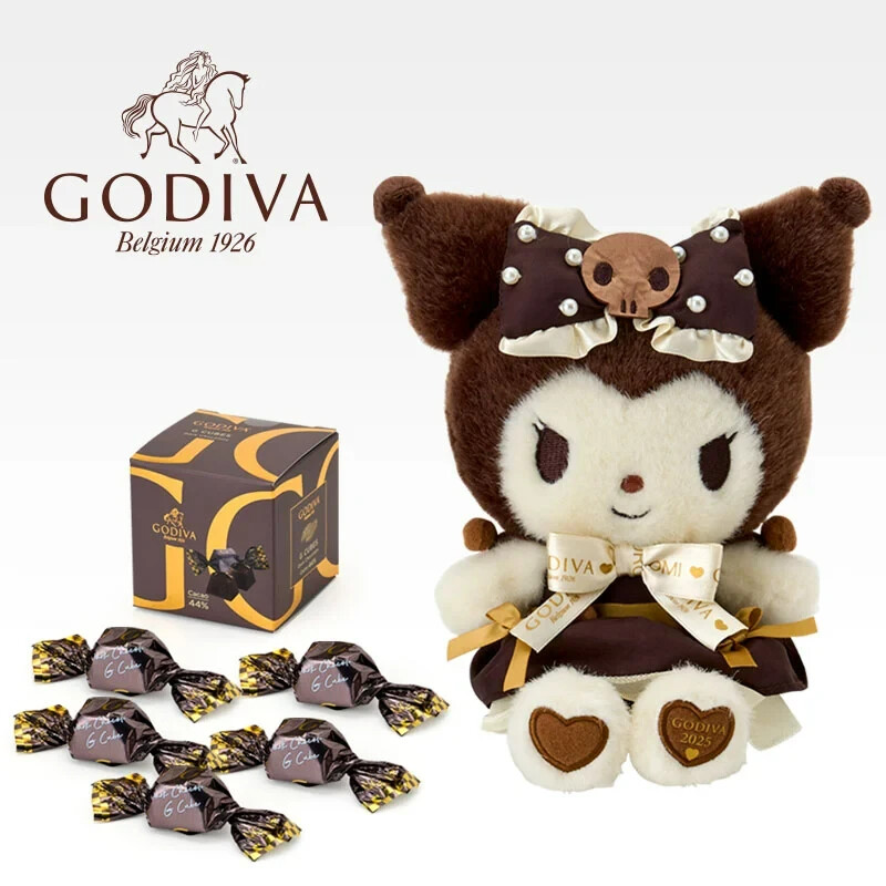 Sanrio x GODIVA 2025 Plush Doll without Chocolates [Kuromi
