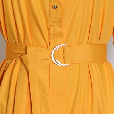 MARKENLOS DAMENKLEID ELEGANT GELB LANG GÜRTEL WEICH BOHOO BÖHMISCHE 91264