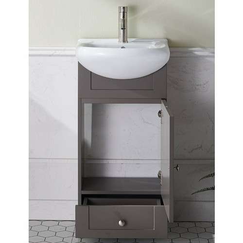 18 Bathroom Vanity Cabinet Top Ceramic Vessel Sink Manufactured Set Ebay