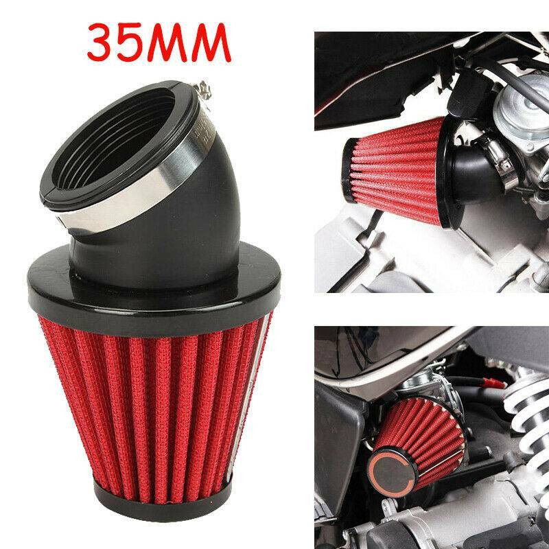 35mm Angled Air Filter For 150cc-250cc Street Dirt Bike Pit Bike Scooter ATV