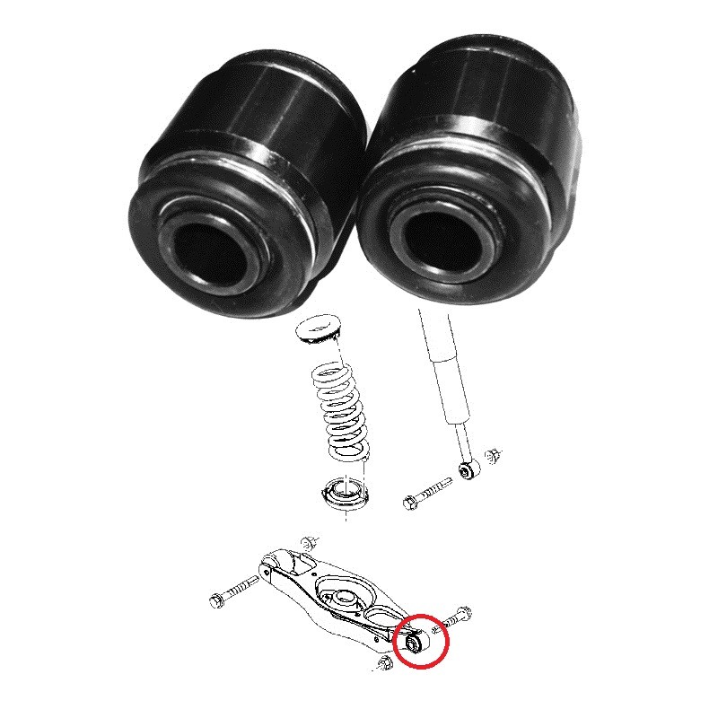 Silentblocs Suspension FusÃ©Es / Bras ArriÃ¨Re Pour Chrysler 300 