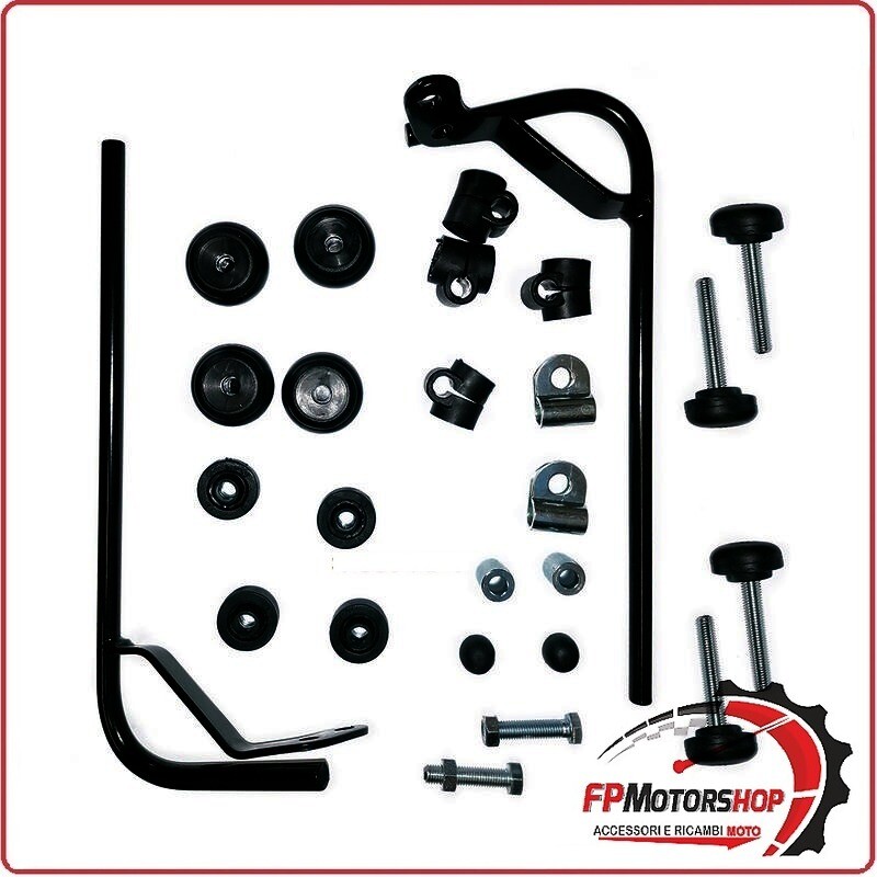 KIT ATTACCHI PARABREZZA SCOOTER PER MBK BOOSTER 100 BIONDI 8500812 98>98 YAMAHA