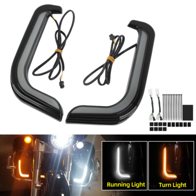 LED Lower Fairing Accent Turn Signal Lights For Harley Electra Glide 1996-2013