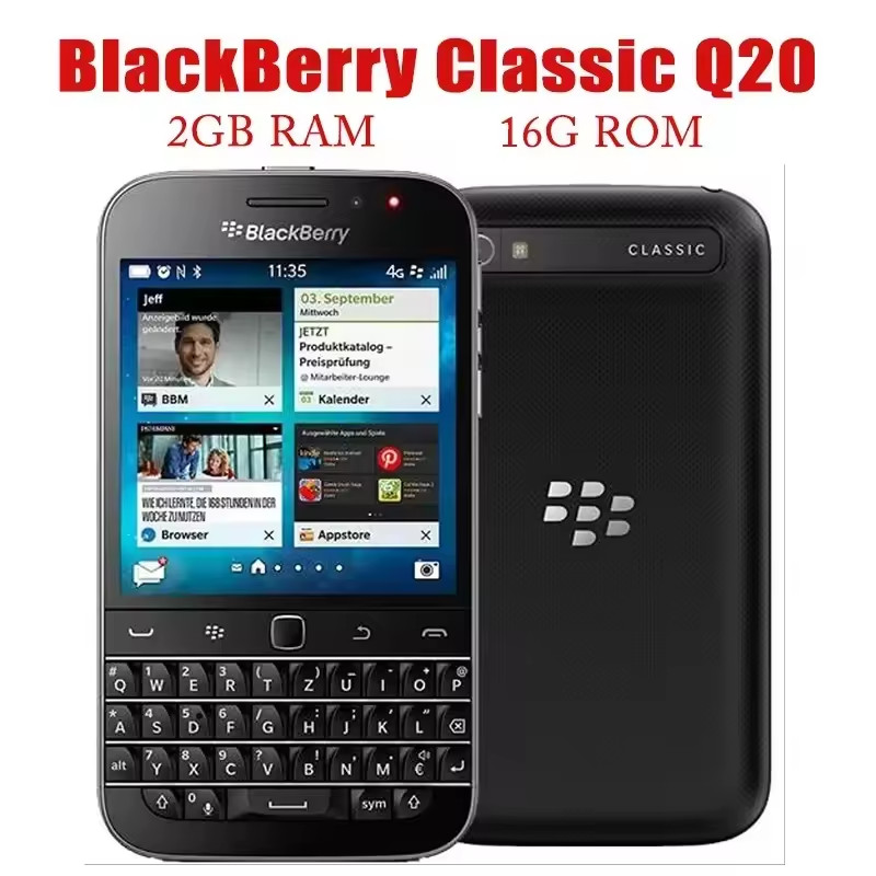 Blackberry Classic Q20 Sqc100-3 16gb Unlocked 4g Keyboard Smartphone