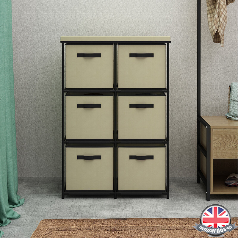 Storage Organizer Uk Shelving Hanging Home Cupboard Rail Canvas