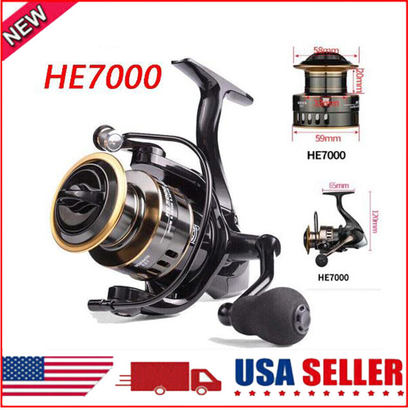 Carrete De Pesca Giratorio Fishing Reel 5.2:1 Spinning Coil 