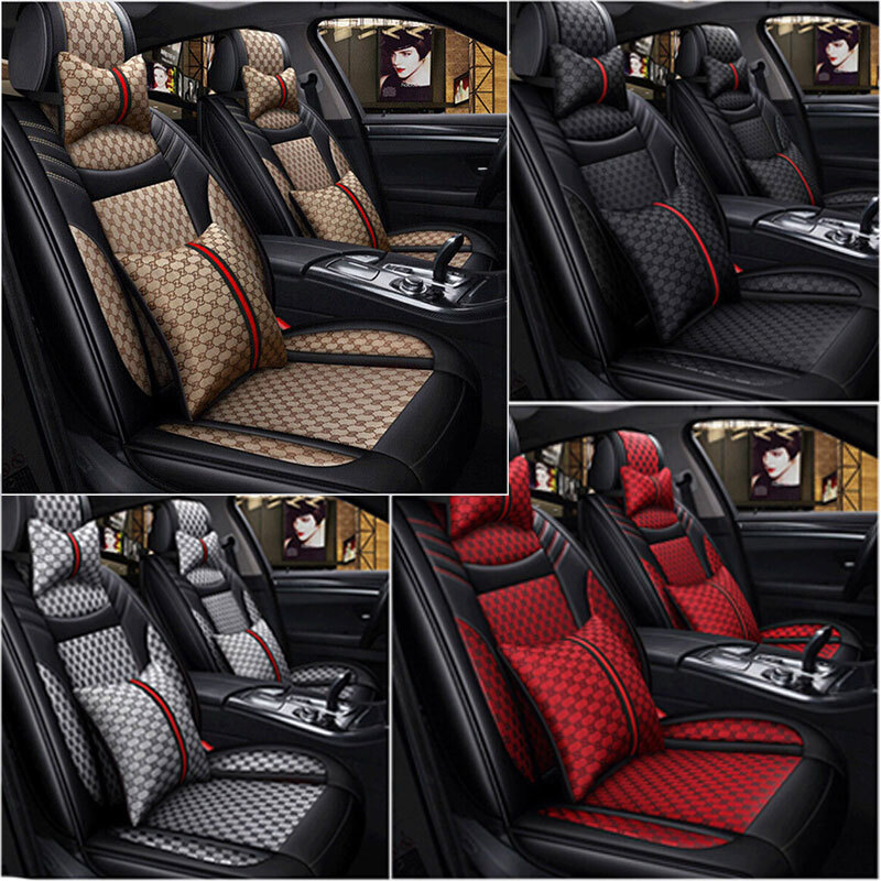 Universal Front + Rear Car Seat Covers 5-Seats Full Set Delu