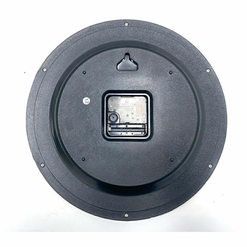 Large 12 inch Modern Battery Wall Clock Luminous Glow Night Light Quartz Silent