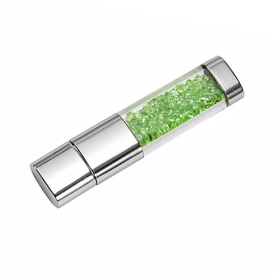 Crystal Gift USB Flash Drive 64GB Real Capacity Pen Drive Free Logo U Stick 32G 