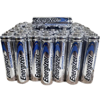 50 Energizer Ultimate Lithium AA Batteries Overstock Liquidation Sale
