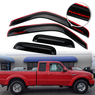 Fits 99 11 Ford Ranger Side Window Visor Rain Sun Shade Guard