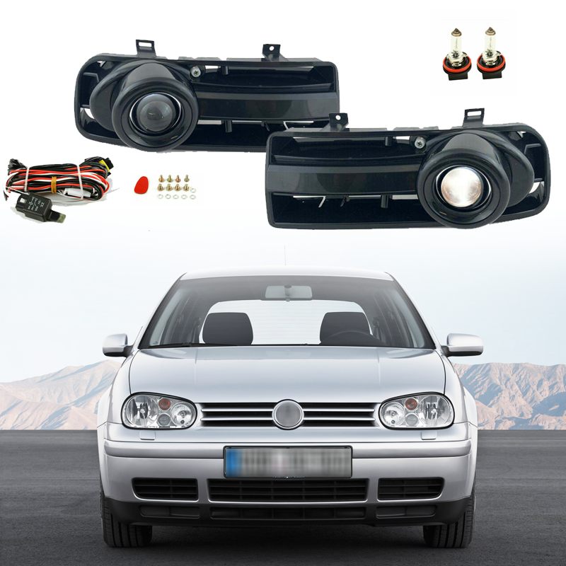 Mk4 Pair Bumper Driving Lamps Fog Lights+wiring