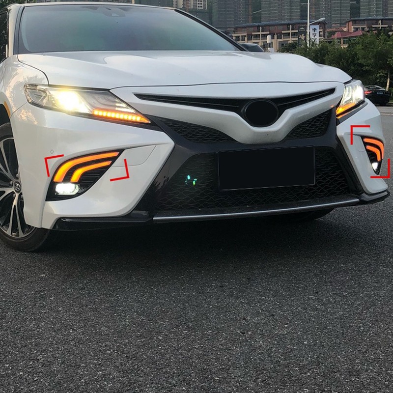 For Toyota Camry SE XSE 18-20 LED DRL Turn Signal Lamp Fog ... 12v led turn signal wiring 