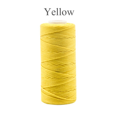 0.8mm Thickness Flat Waxed Thread Hand Stitching Leather Craft Sewing Line 50M