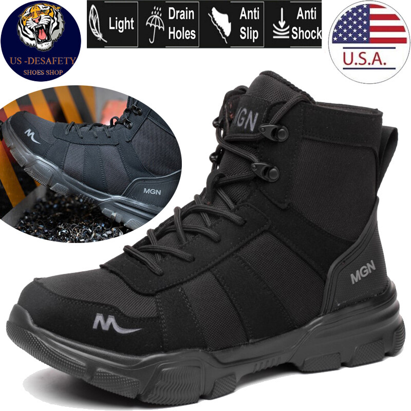 Mens Safety Shoes Steel Toe Indestructible Sneaker Work Hiking Boots Waterproof