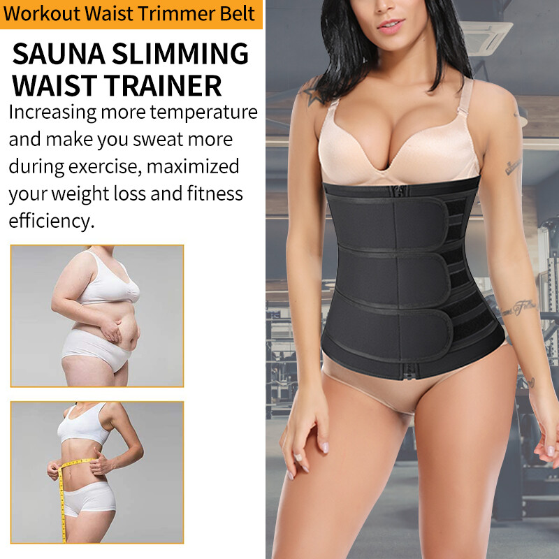 Women Sauna Sweat Waist Trainer Corset Weight Loss Body Shaper Yoga Slimmer Belt