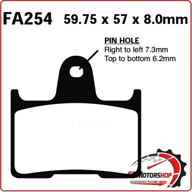 PASTIGLIE FRENO PER MOTO KAWASAKI ZX-7RR SUZUKI GSX-R1000 FA254HH SINTERIZZATA