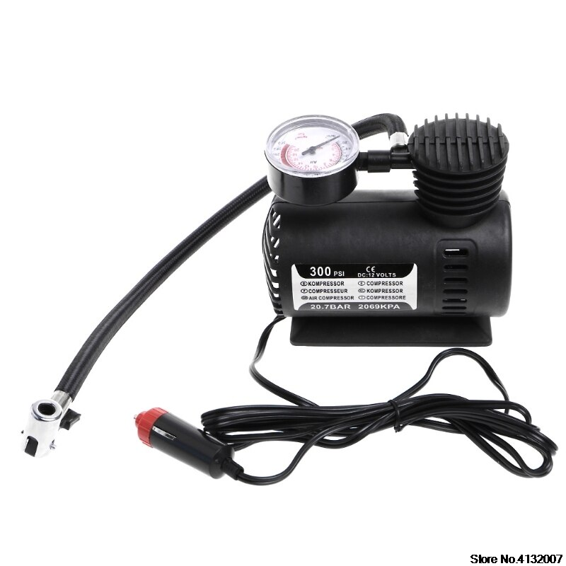 Electric Tire Inflator Pump W/gauge