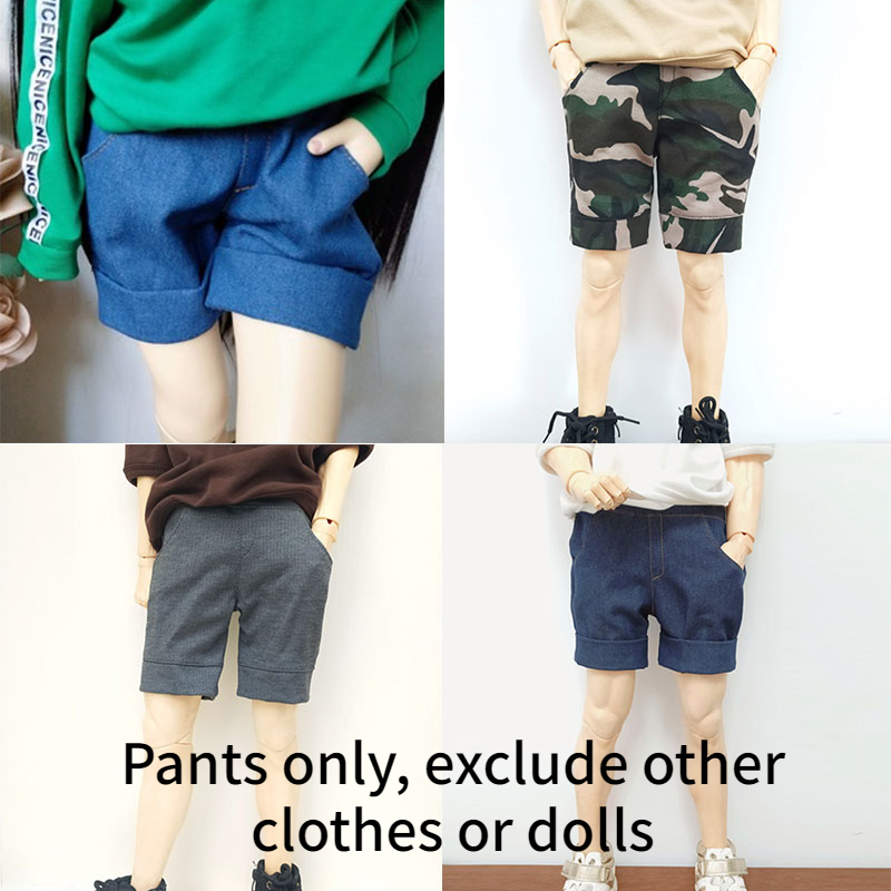 1/3 1/4 1/6 BJD Pants Denim Trousers Casual Shorts for Ball Jointed Doll