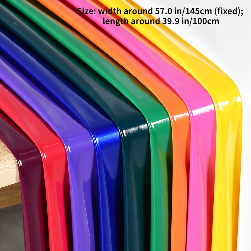 Tessuto Elasticizzato In Finta Pelle Latex Lucido Con Aspetto Bagnato