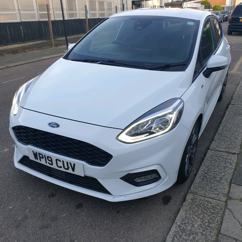Frozen white ford